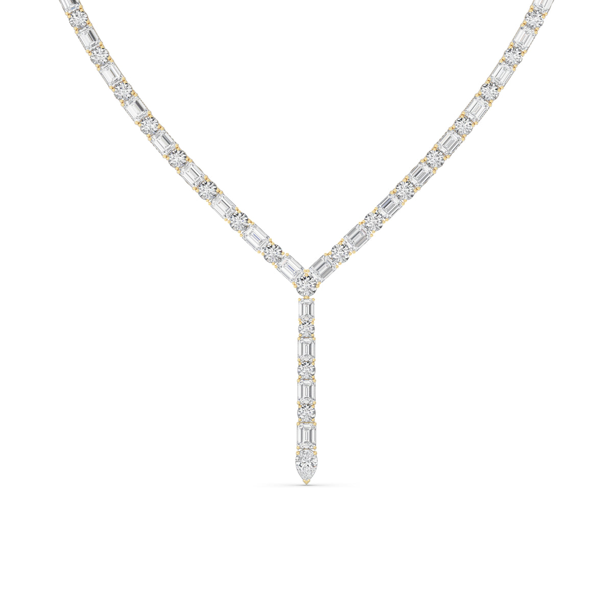 Mix Shaped Lab Grown Diamond Necklace