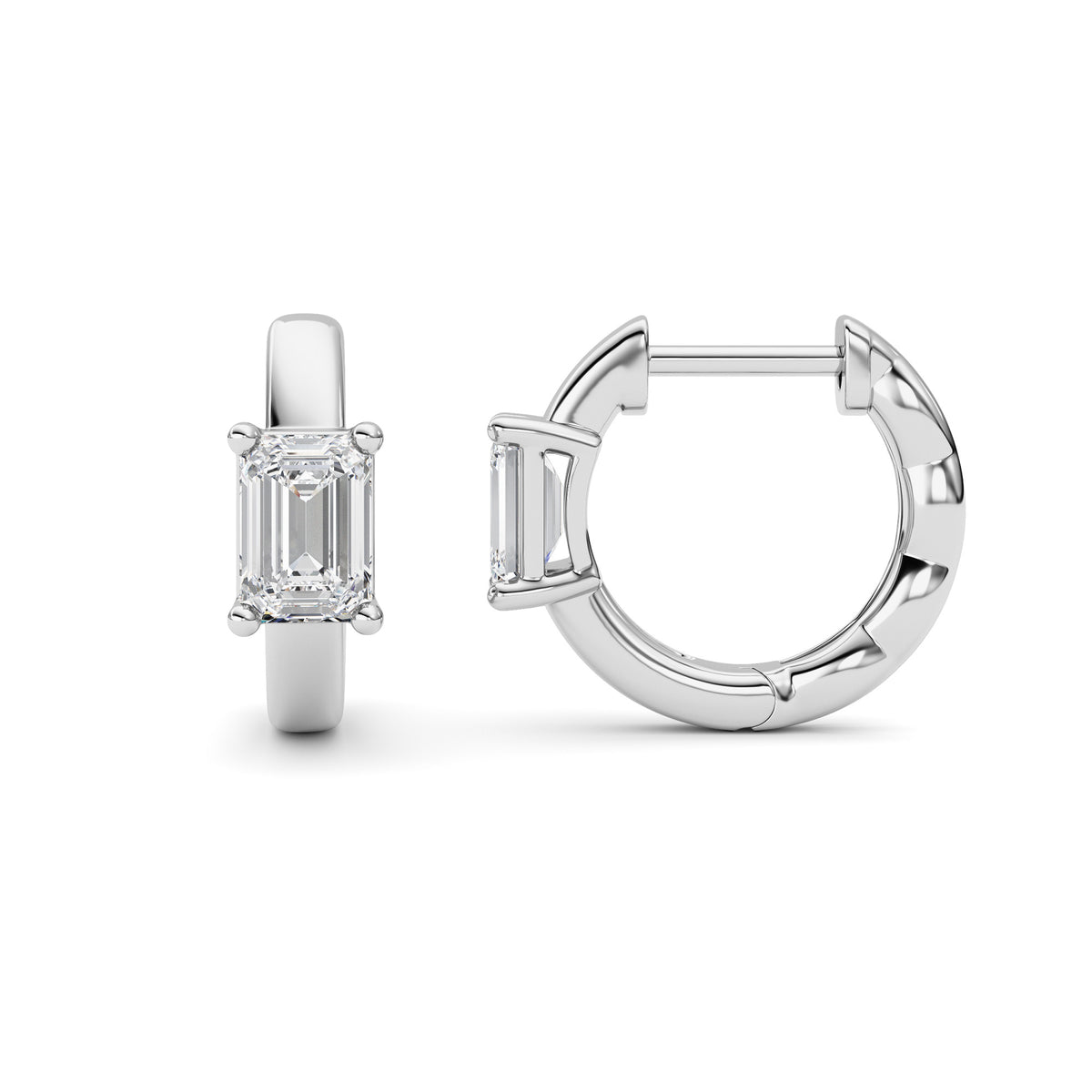Lab Grown Diamond (F/VS ) Huggie Earrings