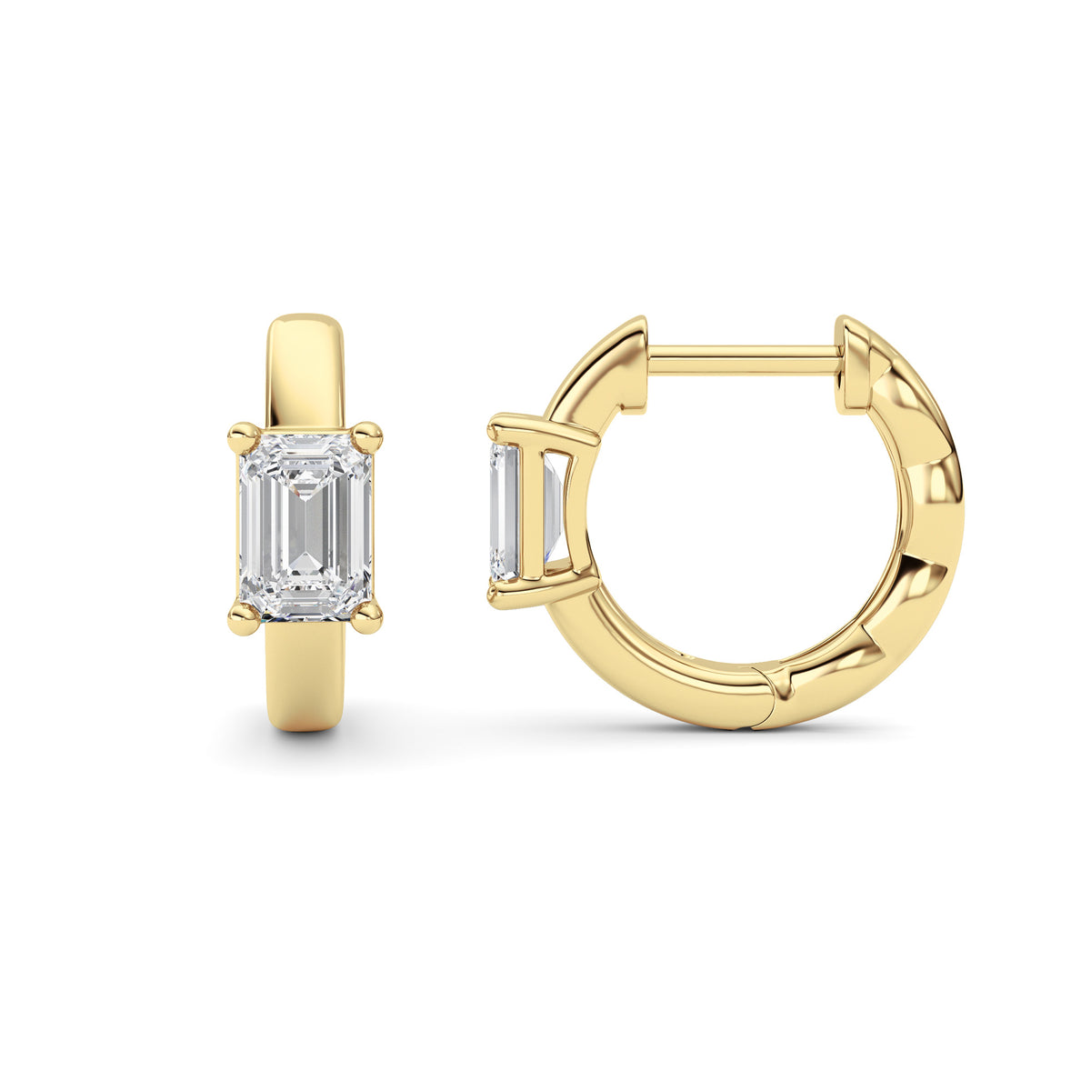 Lab Grown Diamond (F/VS ) Huggie Earrings