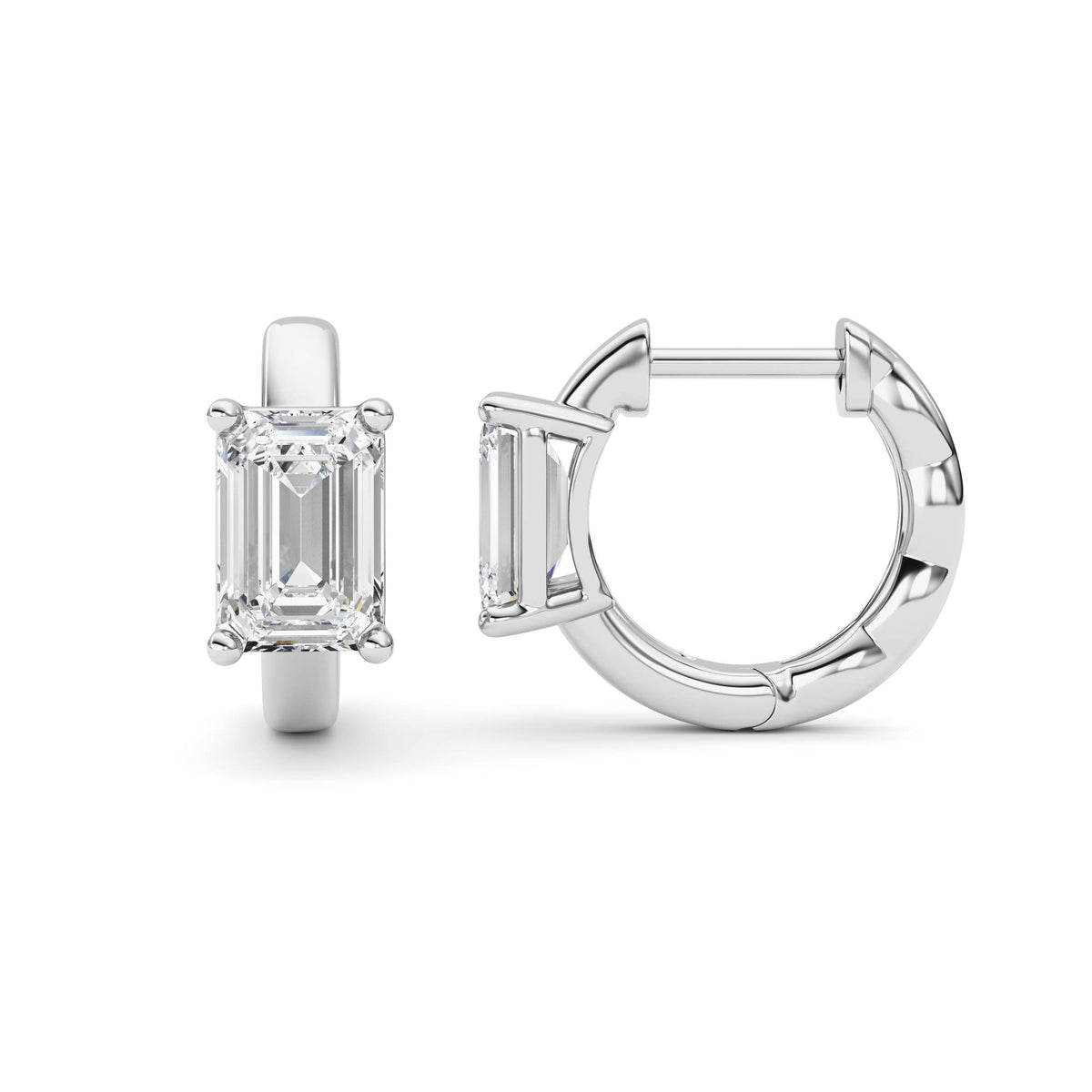 Lab Grown Diamond (F/VS ) Huggie Earrings