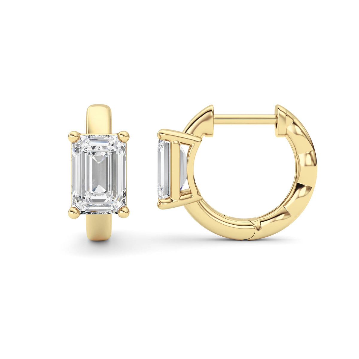 Lab Grown Diamond (F/VS ) Huggie Earrings
