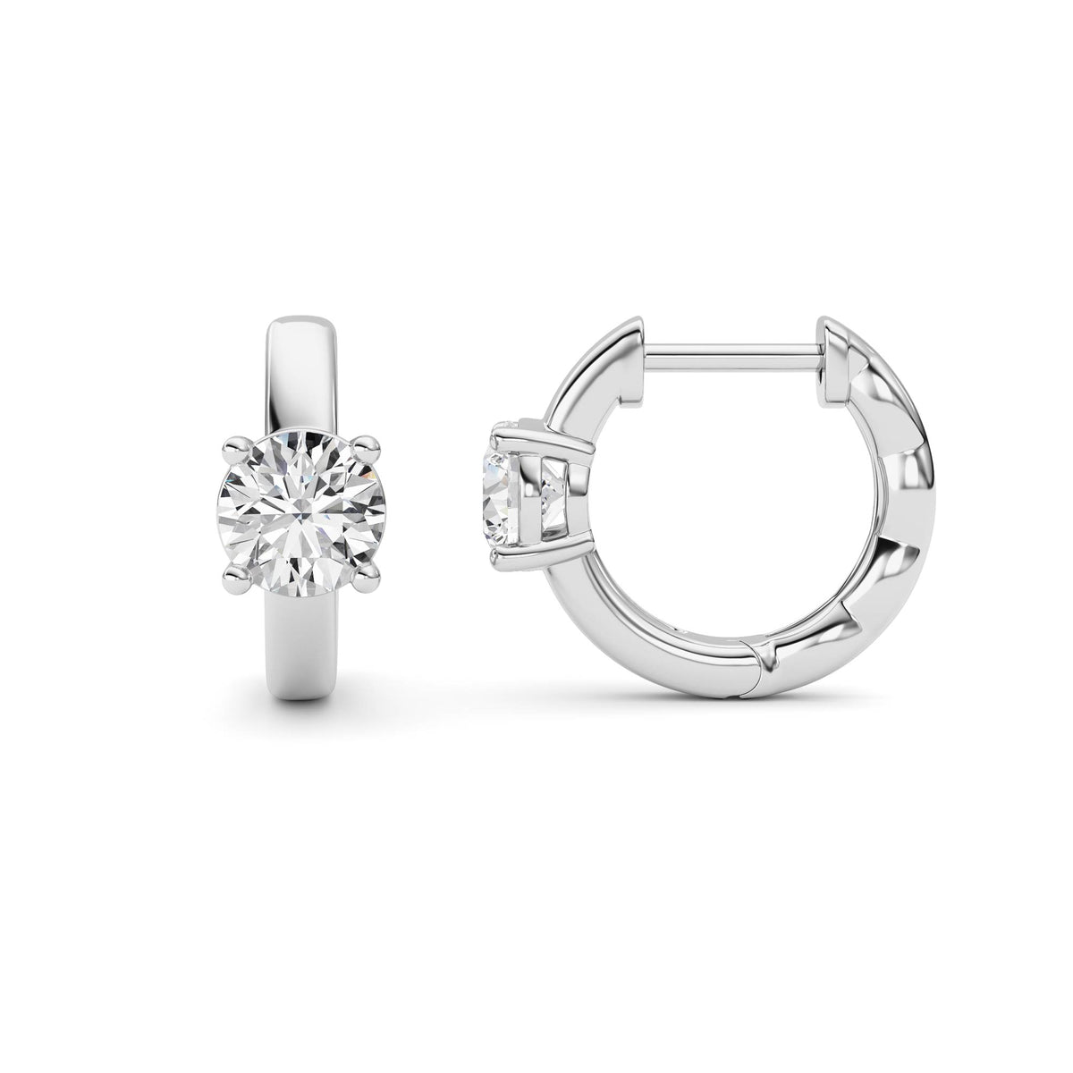 Lab Grown Diamond (F/VS ) Huggie Earrings