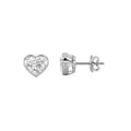 Lab Grown Diamond Bezel Set Stud Earrings