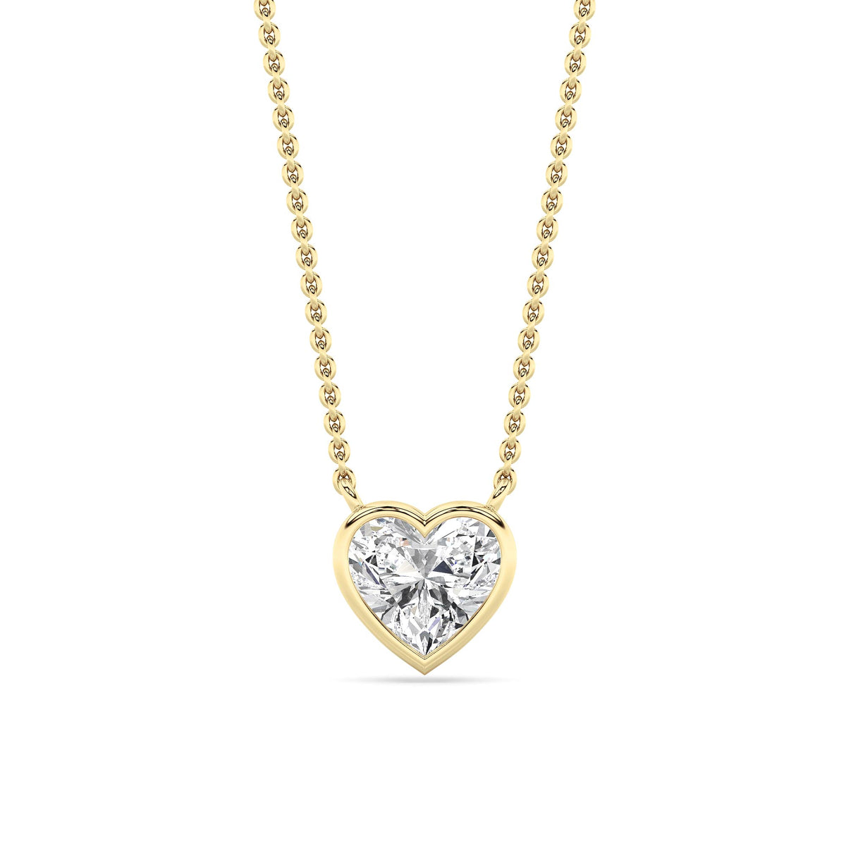 Heart Shape Lab Grown Diamond (F/VS ) Pendant Necklace