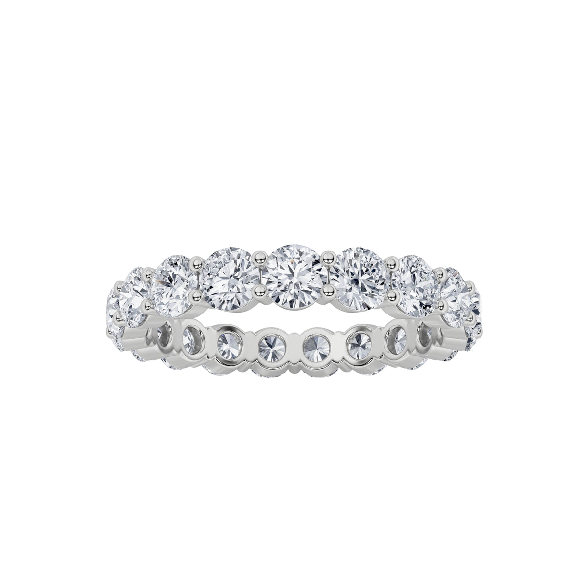 Lab Grown Diamond Split Prong Eternity Ring